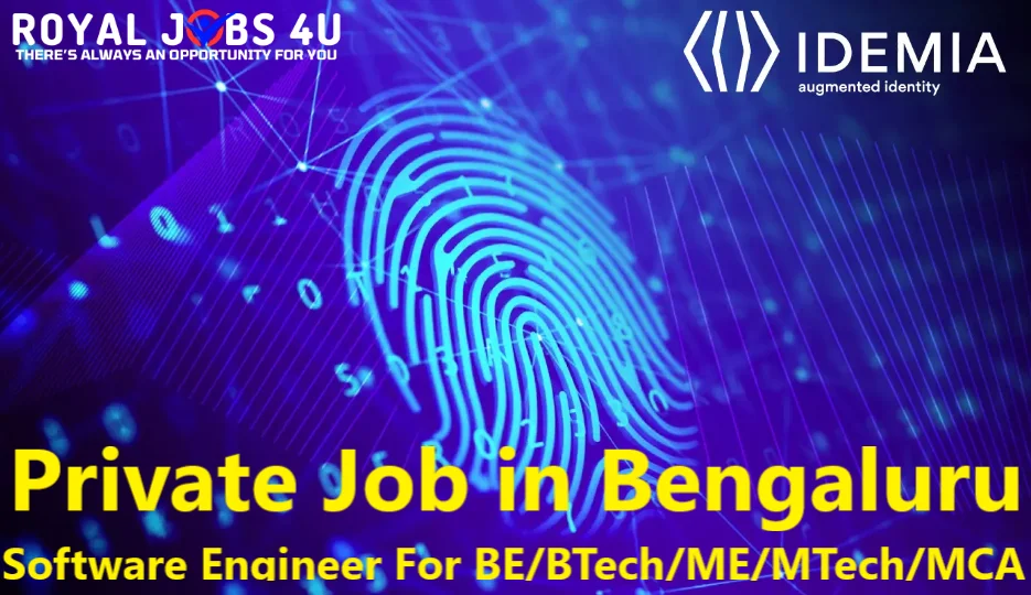 IDEMIA Off Campus Drive 2024 Hiring Freshers As Associate Software Engineer For BE/BTech/ME/MTech/MCA