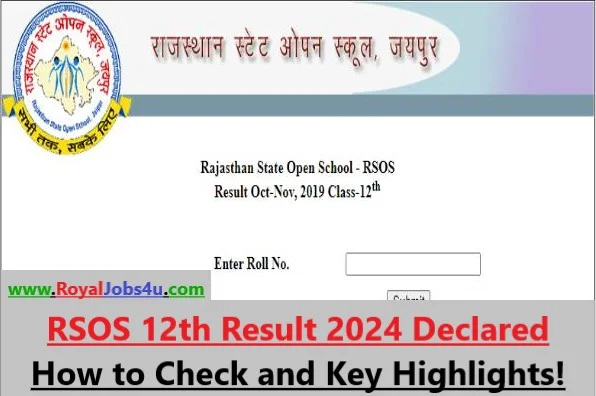RSOS 12th Result 2024 Declared: How to Check and Key Highlights!