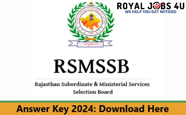 Rajasthan Junior Accountant Answer Key 2024: Download Here